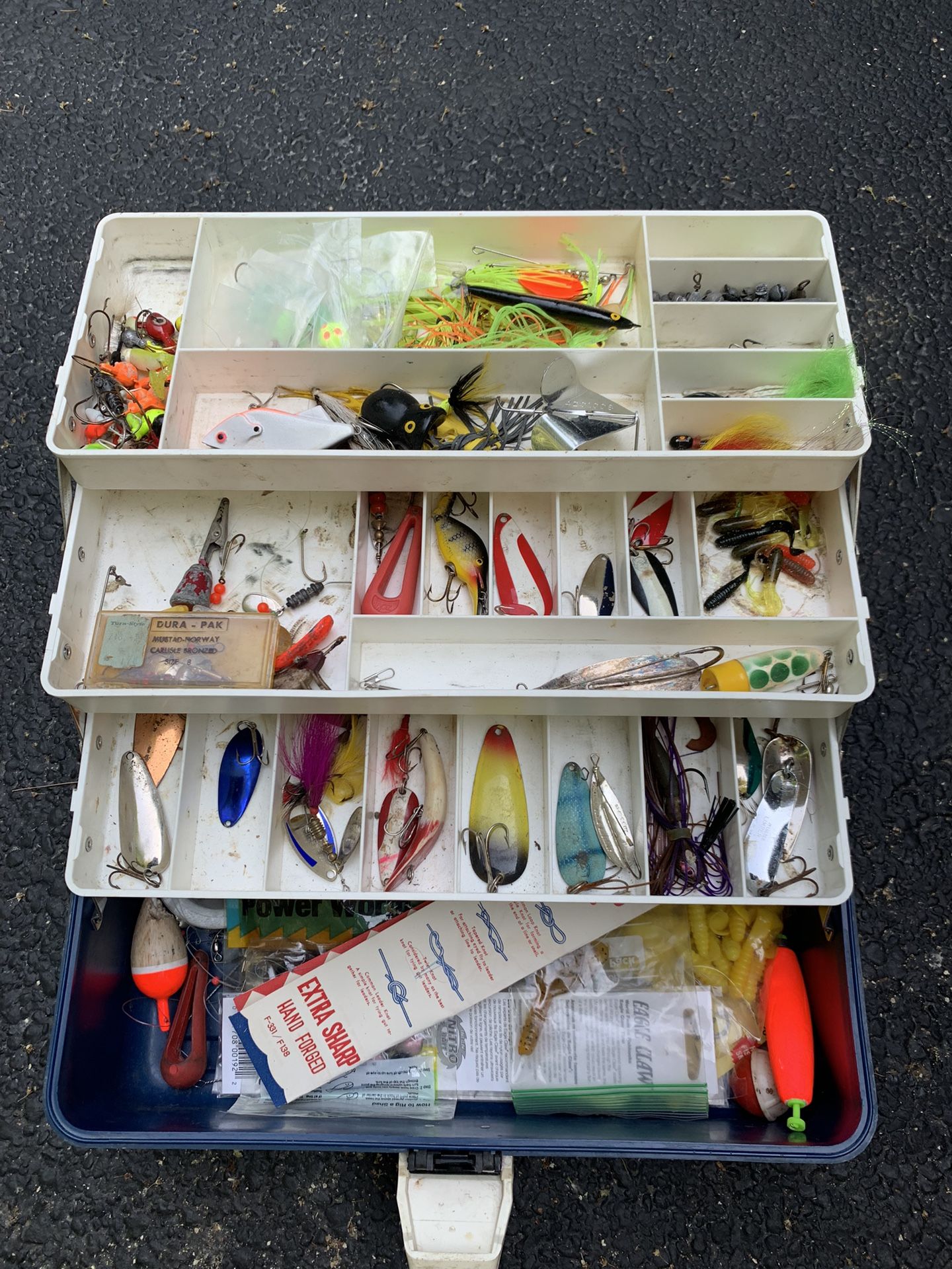 Old Pal Fishing Tackle Box full Of Lures And Misc.