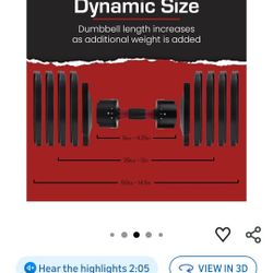 Adjustable Dumbbells 5-50 Lb's