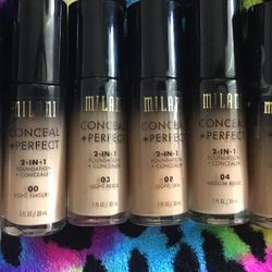 New Milani Conceal Perfect Foundations 