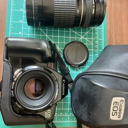 Canon EOS 650 35mm Film Camera, Auto-Focus and 2 Lenses