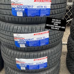 New Tires 225/55/17 Atlander 
