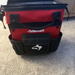 Husky 14 in. 13 Pocket Rolling Tool Bag
