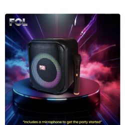 FOL 1218 is a high-power TWS portable rechargeable speaker designed for parties, karaoke With Wireless Microphone 