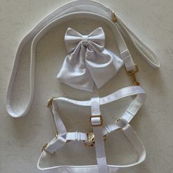 Etsy Dog Wedding Harness, Leash, and Bow Set