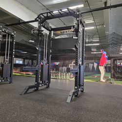 Vesta Pro Series 2in1 Squat Rack | Functional Trainer | 400lb Weight Stack | Commercial Grade | Gym Equipment | FREE DELIVERY🚚 🔴