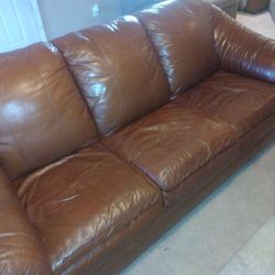 Used Leather Couch. Must Go Today!!!!