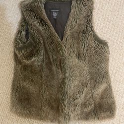 Sweater Project Faux Fur Vest Size Large