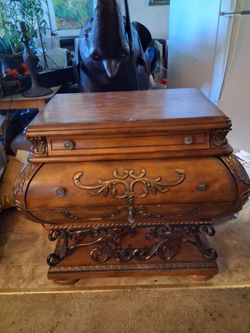 Ornate Bombe Chest of Drawers