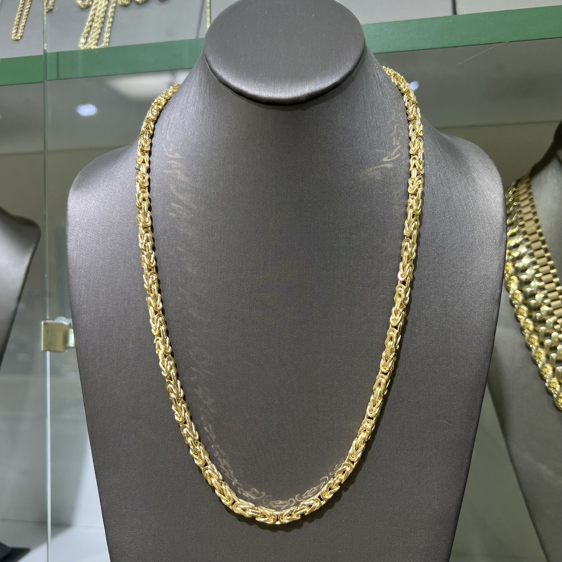 Gold Byzantine Chain 5MM 24 Inches