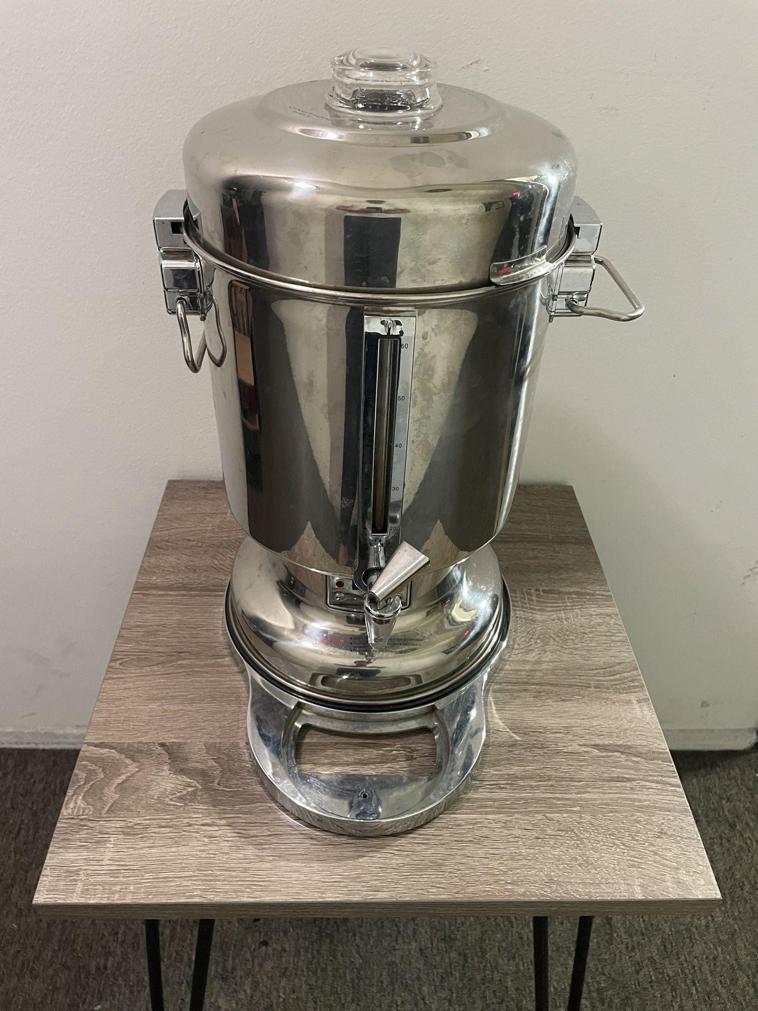 Stainless steel Coffee Urn Costco Whole sale. very good cond. as is p/u deliver.