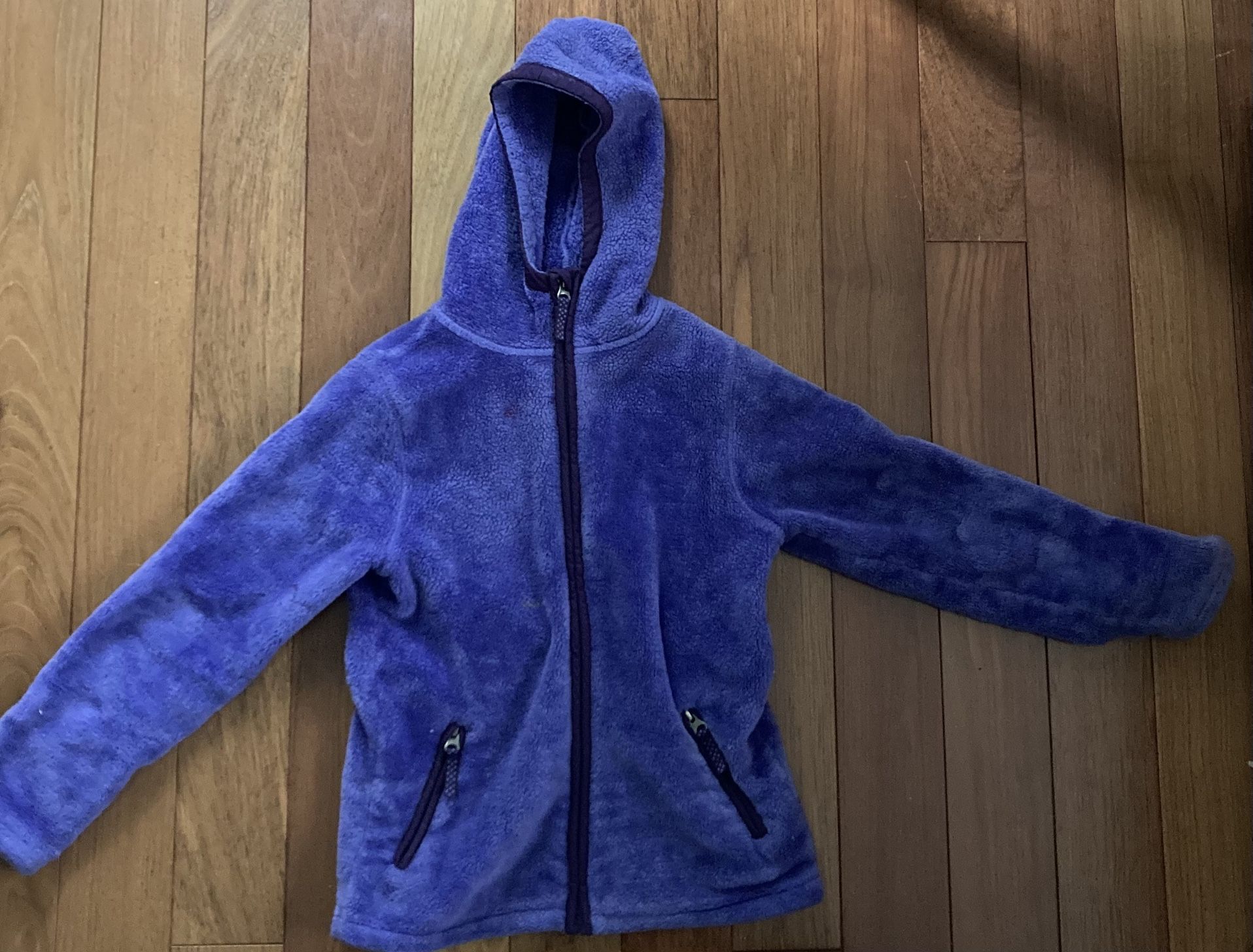 Small Purple Kids’ Fleece Hoodie