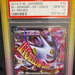 2014 japanese M GENGAR EX HOLO XY PROMO PSA10