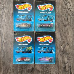 Hot Wheels Speed Fleet Series Lot Of 4 Different New In Packages
