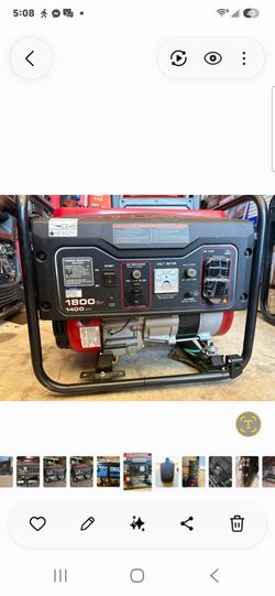Predator 1800W Portable Generator – $250