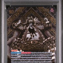 2025 ONE PIECE OP12 EN #093 MARSHALL D. TEACH 3RD ANNI GOLD PSA 10 