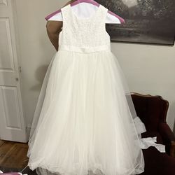 David’s Bridal Ball Gown Flower Girl Dress