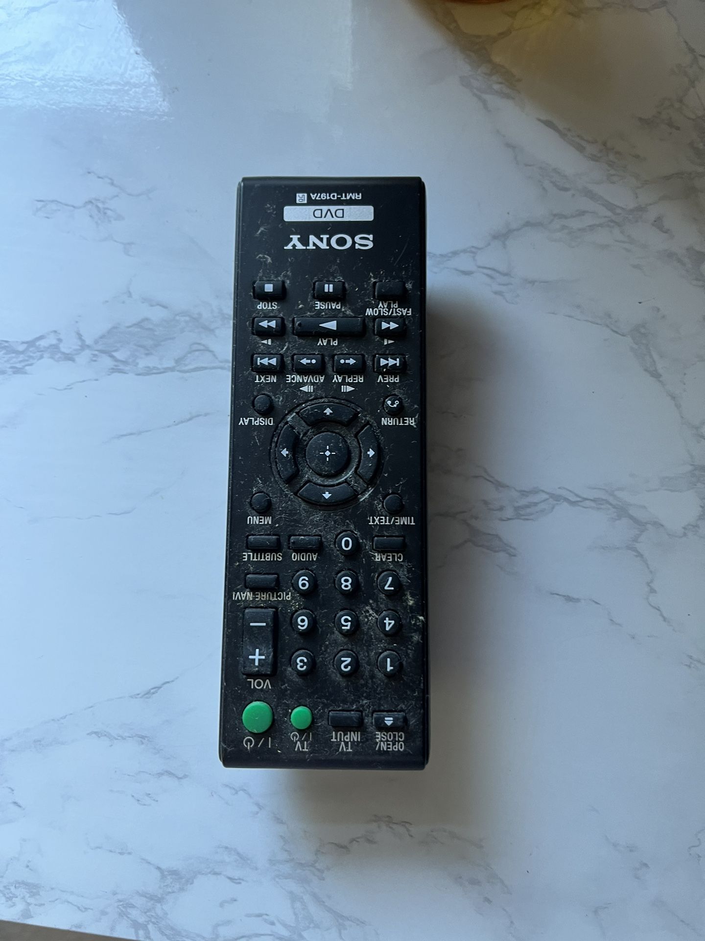 Sony DVD Remote