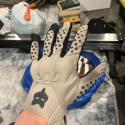 Large fox dirt bike gloves