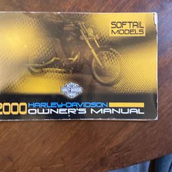 2000 Harley Davidson Softail Owners / Maintence Manual