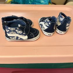 Twin Girl Infant Vans Shoes Size 3