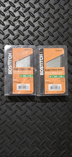 Bostitch 15 ga Style Angled Finish Nails - Check out the full description