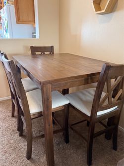 5-Piece Counter-Height Dining Set (Table + 4 Chairs)