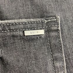 Amiri Mx2 Gray Smoked Patch Jeans