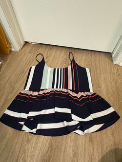Never Worn Rebecca Minkoff Striped Peplum Cami Top Size XS
