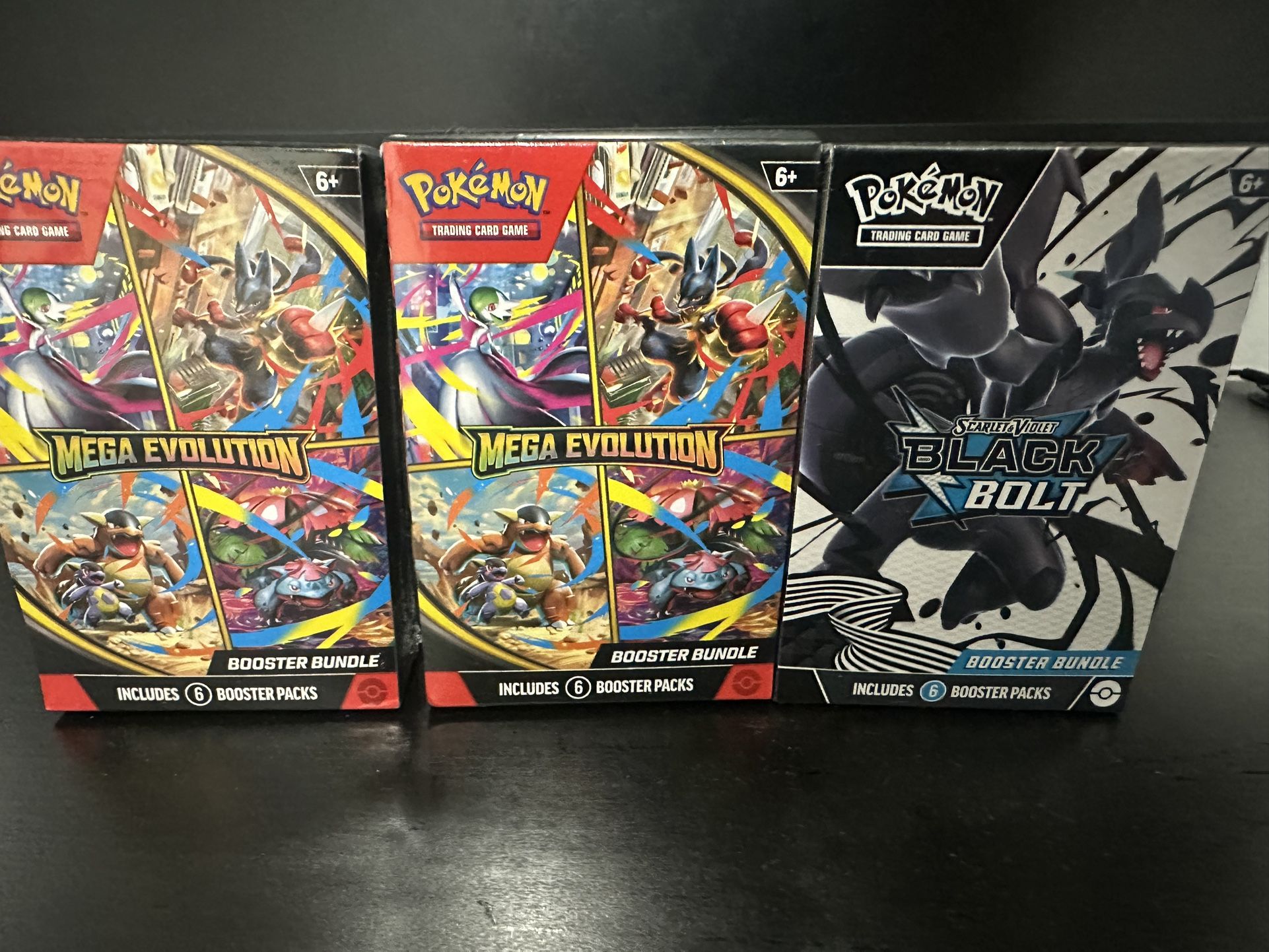 Pokemon Mega Evolution/Black Bolt Booster Bundles And Packs