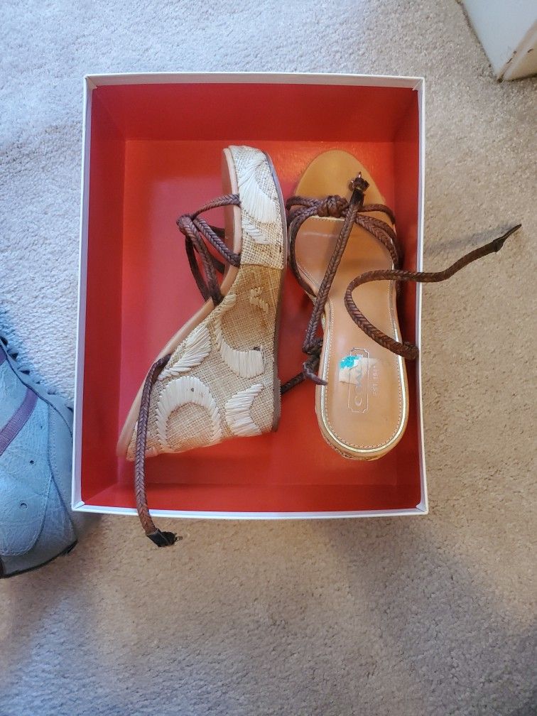 Coach Wedges Size 8