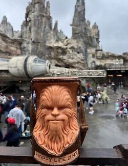 Disney Wookiee Life Day Chewbacca Pop Corn Bucket Star Wars Christmas Holiday 