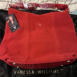 Christmas Vanessa Williams Hobo Bag Genuine Suede
