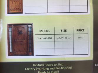 Entry door