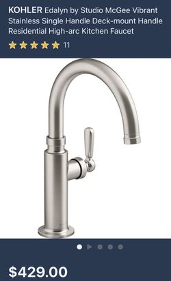 Kohler Edalyn Bar/Lavy Faucet
