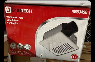 Utilitech 1.5 Sone 90 CFM Bathroom Fan,  Brand New in box.