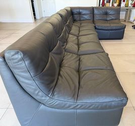 Z Gallerie leather couch
