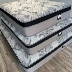 Ck Bamboo Plush Comfort Europillow Top 12inch Mattress!!
