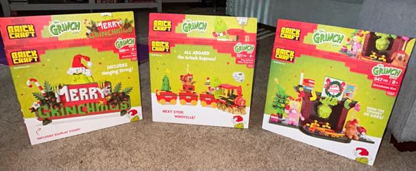 Grinch Brick Craft Sets