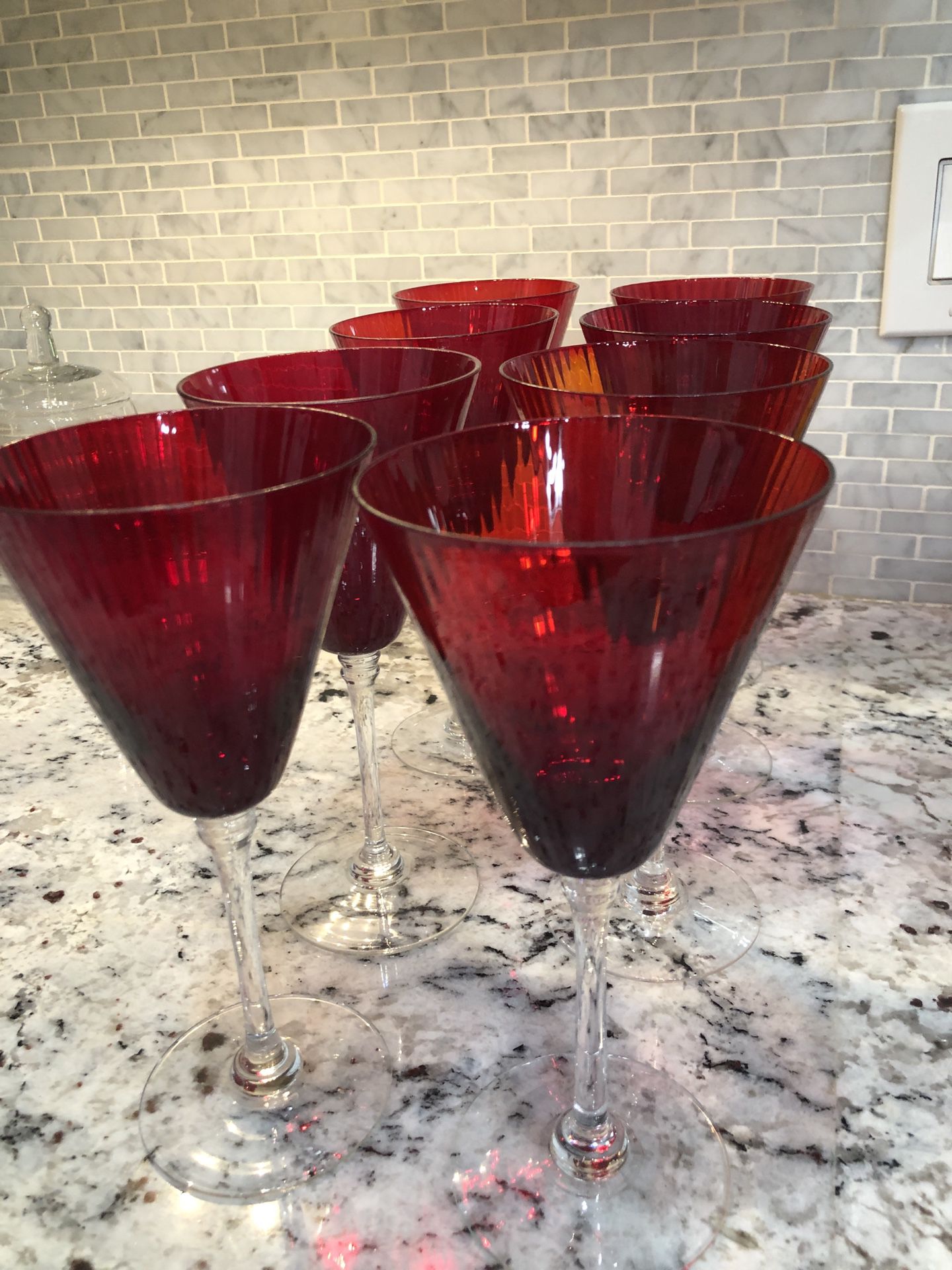 Elegant Red Wine Glasses
