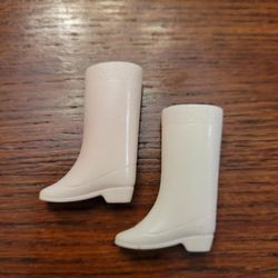 Vintage Barbie White COURREGES Boots