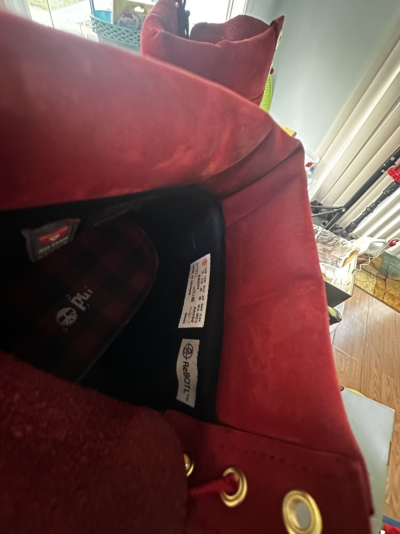 Men's Red Timberland Boots