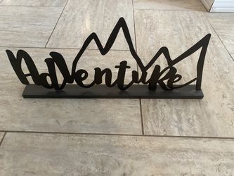 “Adventure” Sign Self-Standing 