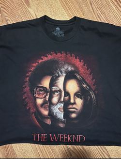 Universal Studios Hollywood HHN 2024 The WEEKND Nightmare Trilogy T-Shirt Large Crop top