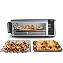 NEW- Ninja Foodi Digital Fry, Convection Oven, Toaster, Air Fryer, Flip-Away for Storage, with XL Capacity, and a Stainless Steel Finish 