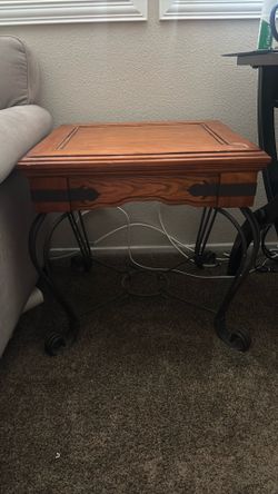 Wooden vintage side table