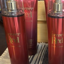 New Bath & Body Works  Forever Red Fine Fragrance Mist & Lotion  8 oz.  2 Sets Avail   $9ea - $17 Set 