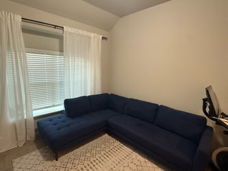Ginger Denim Chaise & Sectional Sofa – 9’ x 7’ | Great Condition