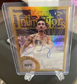 UFC MAX HOLLOWAY ON CARD AUTOGRAPH ONLY 50 Made!