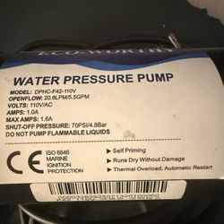 Water Pressure Pump 