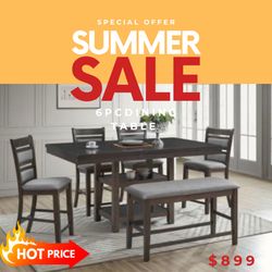6 PC DINING TABLE